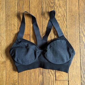 Lululemon Black Grey Sports Bra